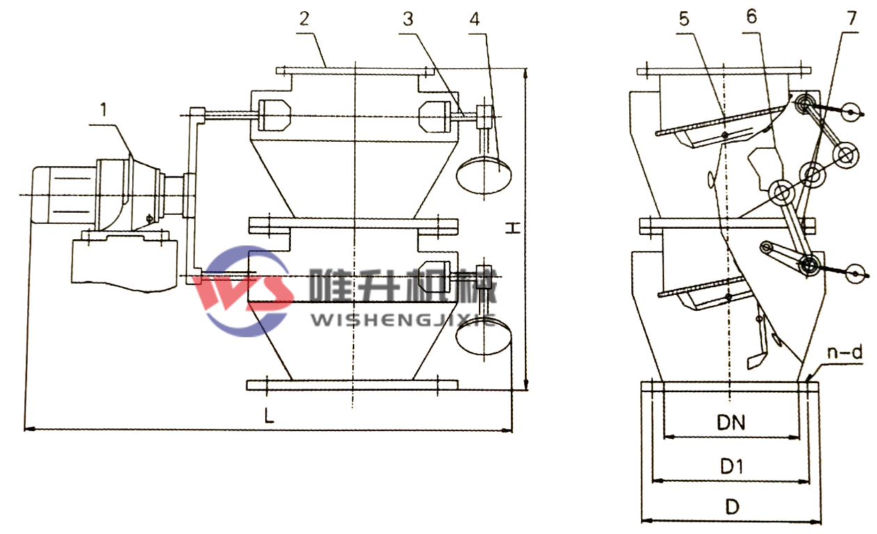 電動(dòng)雙層單門(mén)鎖風(fēng)翻板閥 電動(dòng)雙層單門(mén)鎖風(fēng)翻板閥